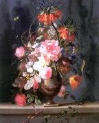 unknow artist Floral, beautiful classical still life of flowers.131 France oil painting artist